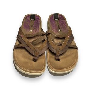Merrell Women’s Strappy Slip-on Sandal, Style# J55058, Brown, size 11